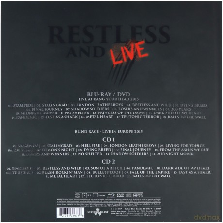 Accept: Restless And Live [Blu-Ray]+[DVD]+[2CD]