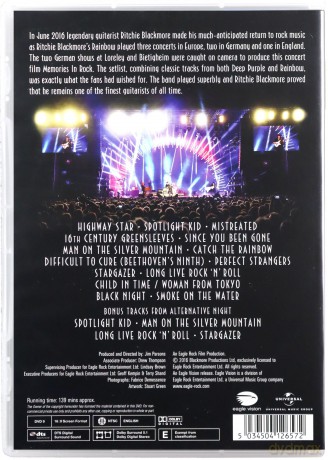 Ritchie Blackmore's Rainbow: Memories In Rock: Live In Germany [DVD]