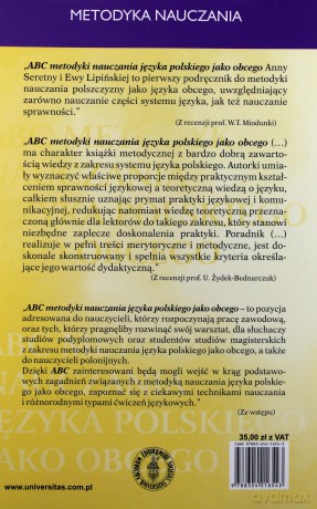 ABC Metodyki nauczania języka polskiego jako obcego - Anna Seretny, Ewa Lipińska [KSIĄŻKA]