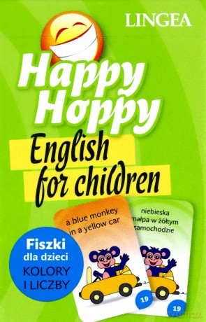 Happy Hoppy fiszki dla dzieci - angielski. Kolory i liczby [KSIĄŻKA]