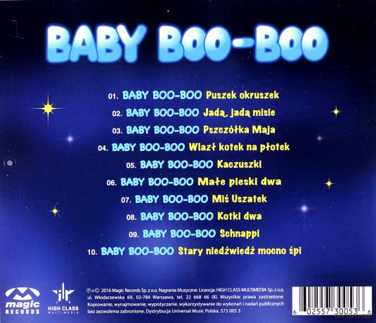 Baby Boo Boo - Pluszakowe Przeboje [CD]