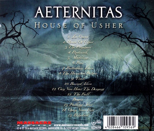 Aeternitas: House Of Usher [CD]