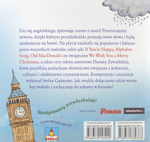 Angielskie przeboje. Piosenki dla przedszkolaka 11 - Agnieszka Kłos-Milewska [KSIĄŻKA]+[CD]