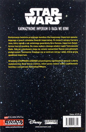 Karmazynowe Imperium II Rada we krwi Star Wars (Gwiezdne Wojny) - Mike Richardson [KOMIKS]