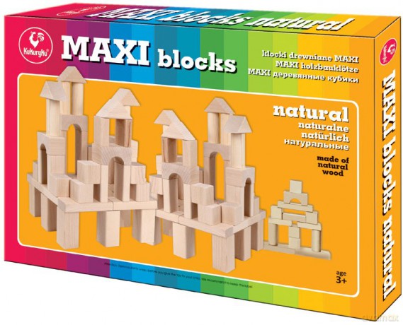 Klocki maxi. Naturalne drewniane [KLOCKI]