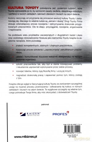 Kultura Toyoty - Jefrey K. Liker [KSIĄŻKA]