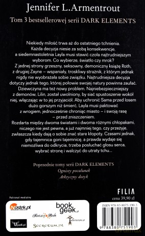 Ostatnie tchnienie. Dark elements (Tom 3) - Jennifer L. Armentrout [KSIĄŻKA]