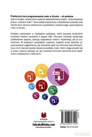 Praktyczny kurs programowania makr w Excelu od podstaw - Piotr Dynia [KSIĄŻKA]