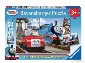 RAVENSBURGER 2x12 el. Tomek i przyjaciele [PUZZLE]