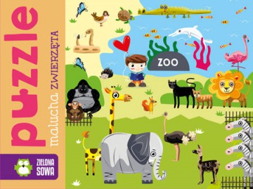 ZIELONA SOWA 25 el. zwierzęta [PUZZLE]