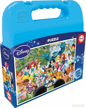 EDUCA Walizka puzzle 100 el. Disney World [PUZZLE]