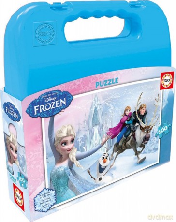 EDUCA Walizka puzzle 100 el. Frozen [PUZZLE]