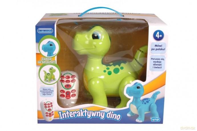 E-edu Dinozaur interaktywny - zielony