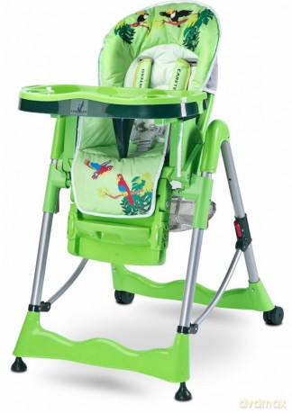 Krzesełko do karmienia Magnus Fun Green