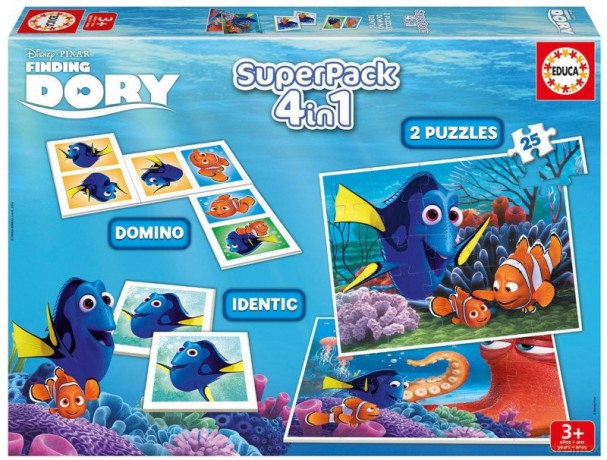 Superpack Finding Dory Zestaw Puzzle, Memo, Domino [GRA]