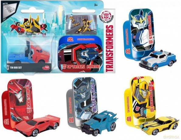 Transformers w blaszanym pudełku, 5 rodzajów