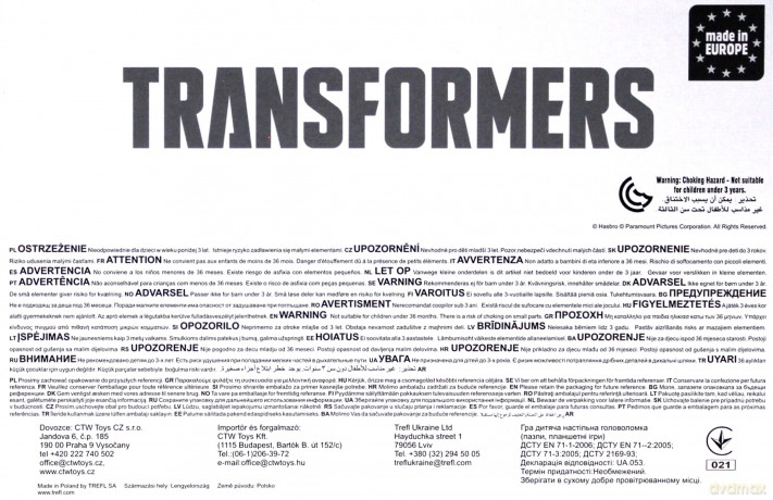 TREFL 100 el. Drużyna Transformersów (16307) [PUZZLE]