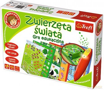 TREFL Mały odkrywca, Zwierzęta Świata (01359) [GRA]