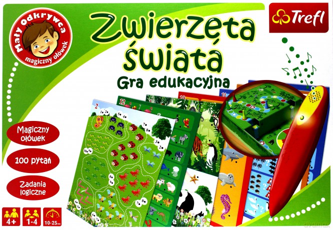 TREFL Mały odkrywca, Zwierzęta Świata (01359) [GRA]