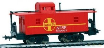 Wagon Caboose Santa FE-EU/BL