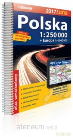 Atlas samochodowy Polska 1:250 000 2017/2018
