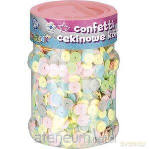 Confetti cekiny kółka pastel mix
