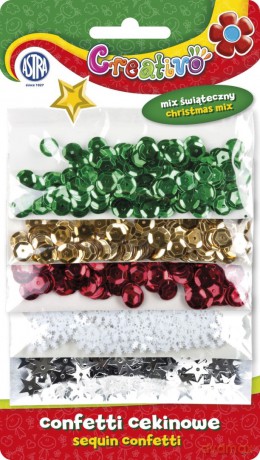 Confetti cekiny mix świąteczny