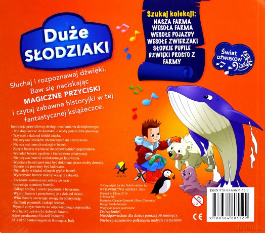 Czytaj i słuchaj dźwięków. Duże słodziaki [KSIĄŻKA]