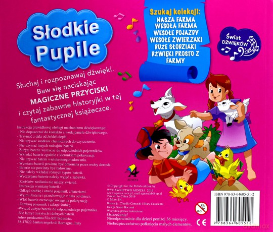 Czytaj i słuchaj dźwięków. Słodkie pupile [KSIĄŻKA]