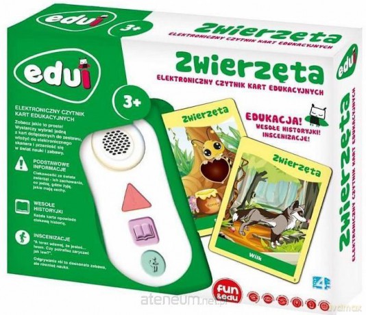 Edui Elektroniczny czytnik kart edukacyjnych Zwierzęta