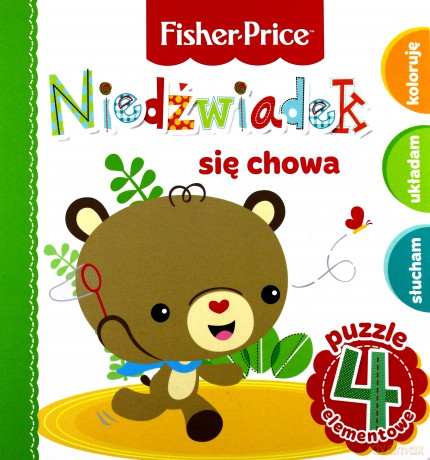 Fisher Price Puzzle. Niedźwiadek się chowa [KSIĄŻKA]