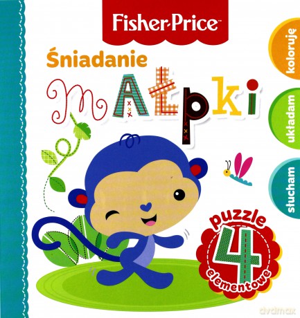 Fisher Price Puzzle. Śniadanie małpki [KSIĄŻKA]