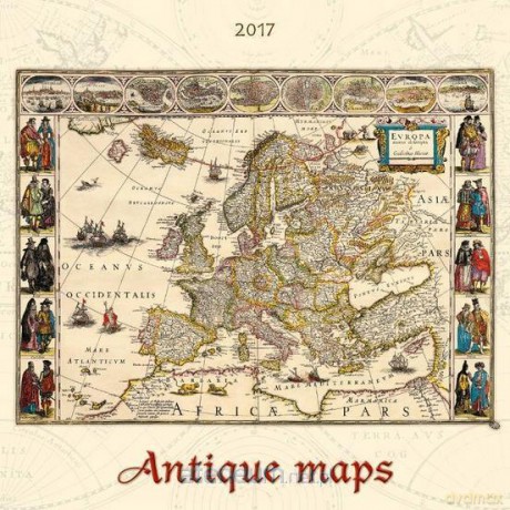 Kalendarz 2017 Wieloplanszowy Antique maps [KALENDARZ]