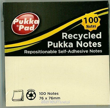 Karteczki samoprzylepne 76x76 mm żółte