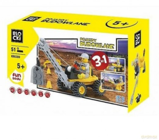 Klocki Blocki Pojazdy Budowlane 3w1 51 el [KLOCKI]