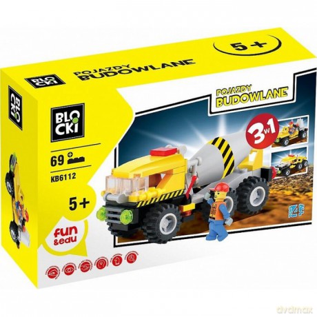 Klocki Blocki Pojazdy Budowlane 3w1 69 el [KLOCKI]