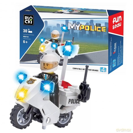Klocki Blocki Policja Motocykl [KLOCKI]