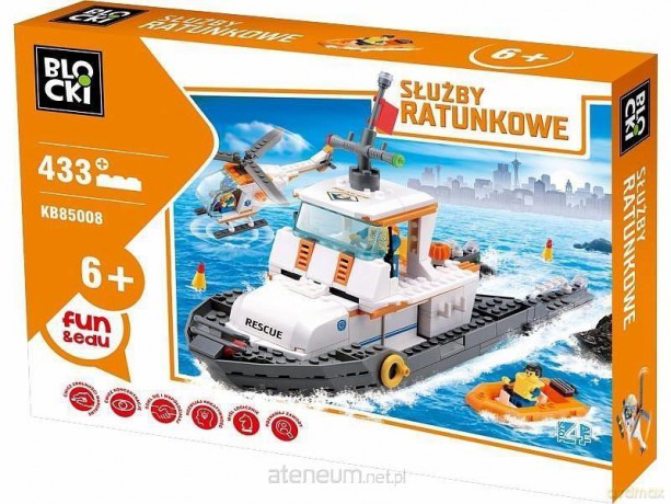 Klocki Blocki Służby ratunkowe Łódź ratunkowa [KLOCKI]