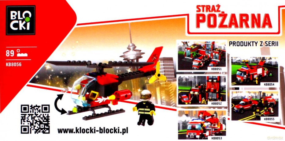 Klocki Blocki Straż Pożarna Helikopter [KLOCKI]