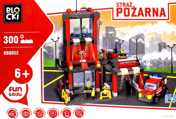 Klocki Blocki Straż Pożarna Remiza Strażacka [KLOCKI]