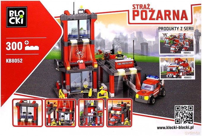 Klocki Blocki Straż Pożarna Remiza Strażacka [KLOCKI]