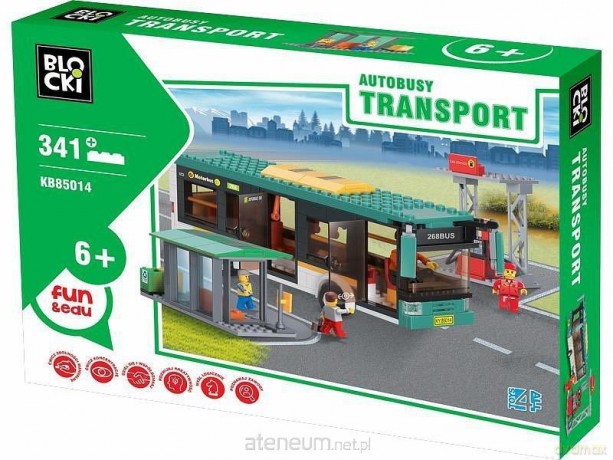 Klocki Blocki Transport Autobus Przystanek+Stacja [KLOCKI]