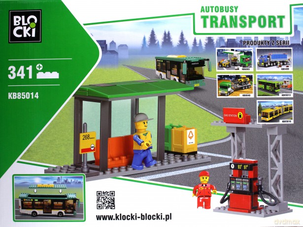 Klocki Blocki Transport Autobus Przystanek+Stacja [KLOCKI]