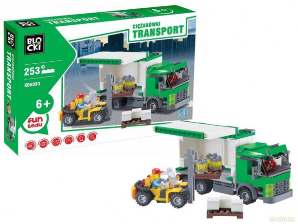 Klocki Blocki Transport Ciężarówki Wózek Widłowy [KLOCKI]
