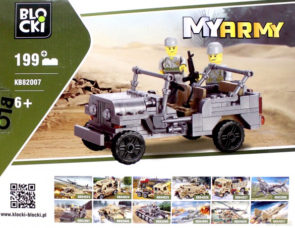 Klocki Blocki Wojsko Jeep [KLOCKI]
