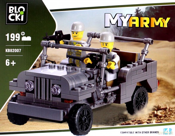 Klocki Blocki Wojsko Jeep [KLOCKI]
