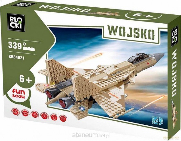 Klocki Blocki Wojsko Odrzutowiec wojskowy [KLOCKI]
