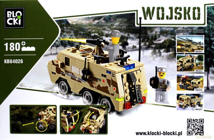 Klocki Blocki Wojsko Pancerny pojazd wojskowy [KLOCKI]