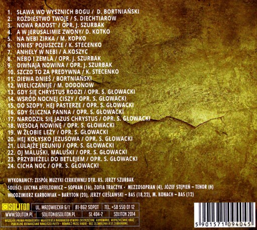 Zespół Muzyki Cerkiewnej pod dyr ks. Jerzego Szurbaka: Kolędy prawosławne i tradycyjne [CD]