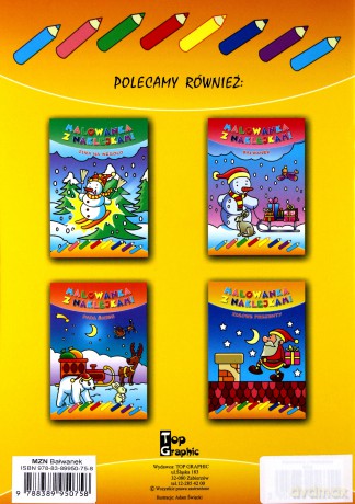 Malowanka z naklejkami. Bałwanek [KSIĄŻKA]
